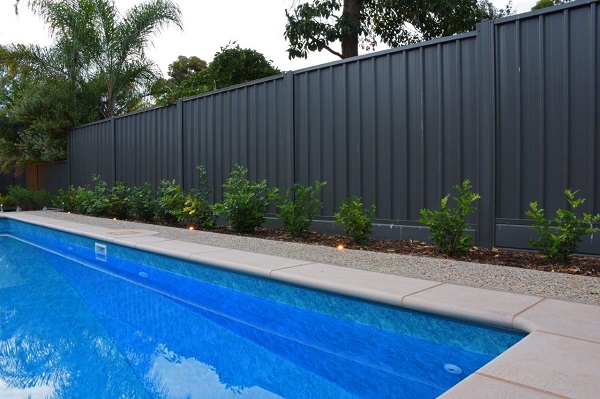 Image of fence with a pool